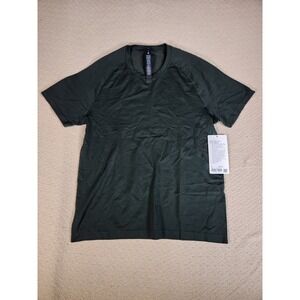Lululemon Metal Vent Tech Short Sleeve Men Size M Dark Green Athletic Gym